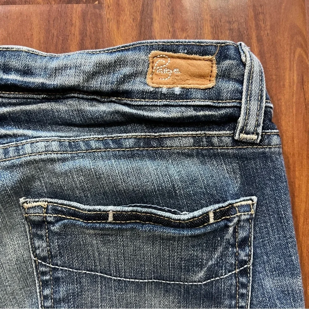Paige Skyline Drive Skinny Low Rise Jeans size 28 Long